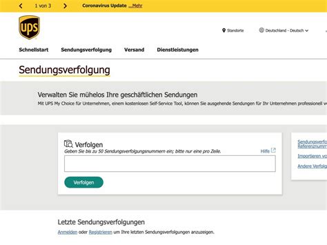 ups sendungsverfolgung